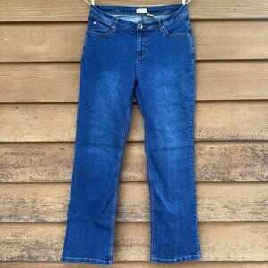 Bcc Jeans Womens Mid-Rise Stretch Denim Straight-Leg Size 10R Blue